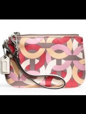 Vintage Coach Satin Kristen Wristlet